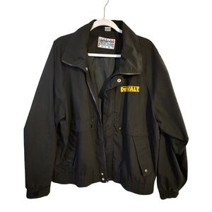 DEWALT Black Mens Lightweight Zipper Jacket - Size Large